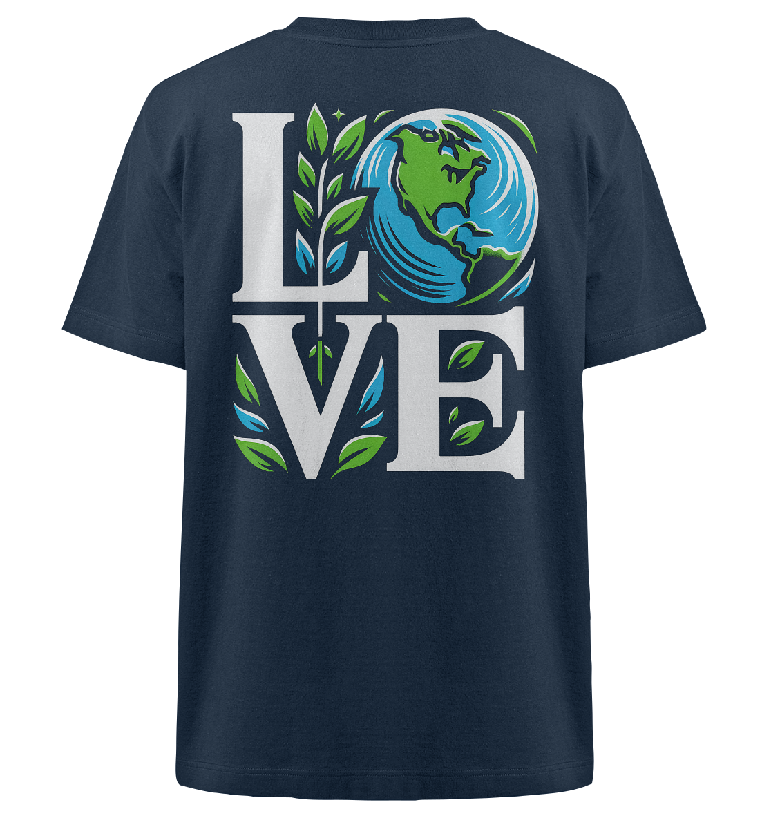 Love Earth - Nachhaltigkeit in Style - Heavy Oversized Organic Shirt