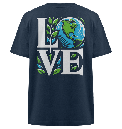 Love Earth - Nachhaltigkeit in Style - Heavy Oversized Organic Shirt