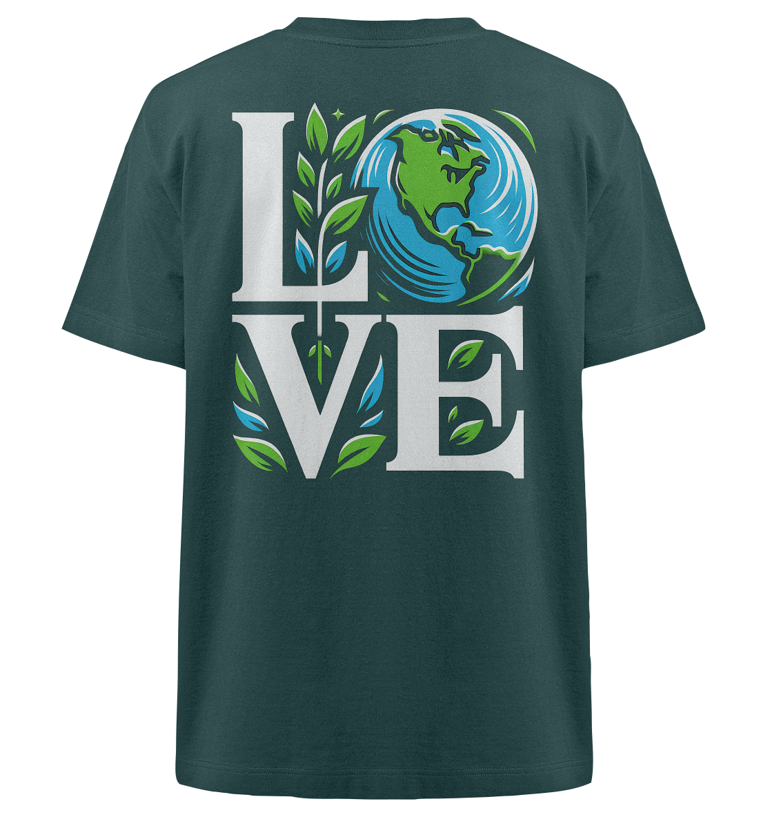 Love Earth - Nachhaltigkeit in Style - Heavy Oversized Organic Shirt