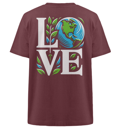 Love Earth - Nachhaltigkeit in Style - Heavy Oversized Organic Shirt