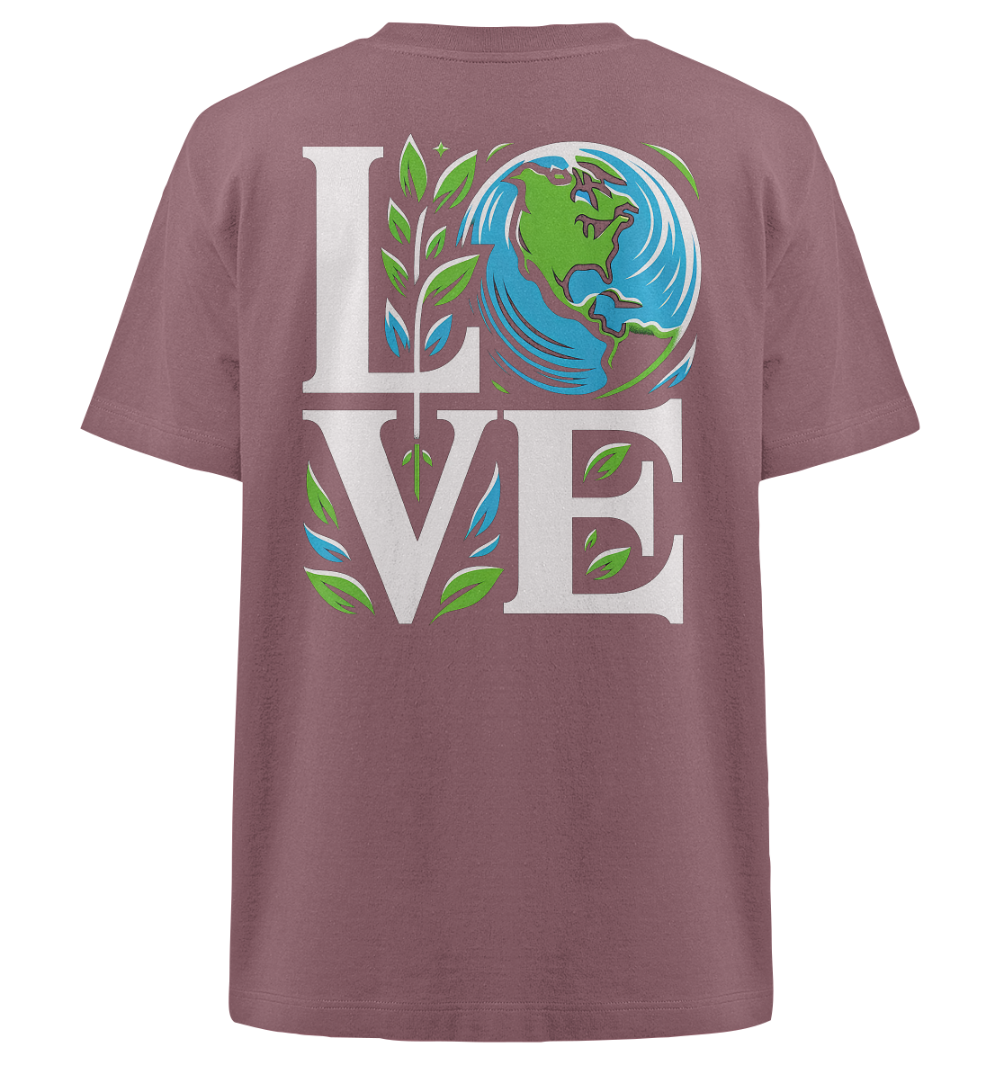 Love Earth - Nachhaltigkeit in Style - Heavy Oversized Organic Shirt