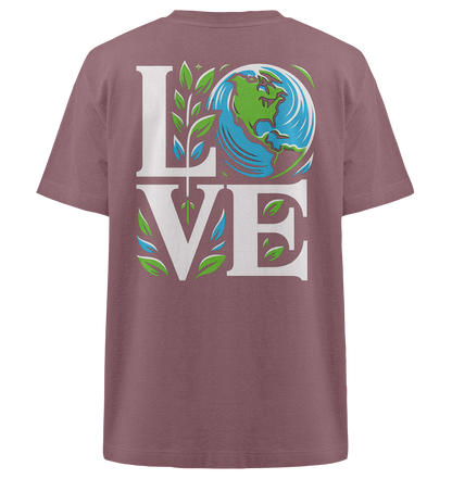 Love Earth - Nachhaltigkeit in Style - Heavy Oversized Organic Shirt