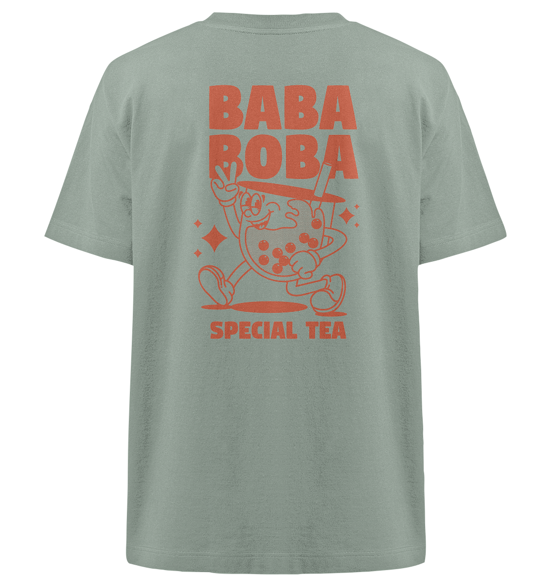 Baba Boba - Special Tea Edition | Trendy Urban Wear - Heavy Oversized Organic Shirt