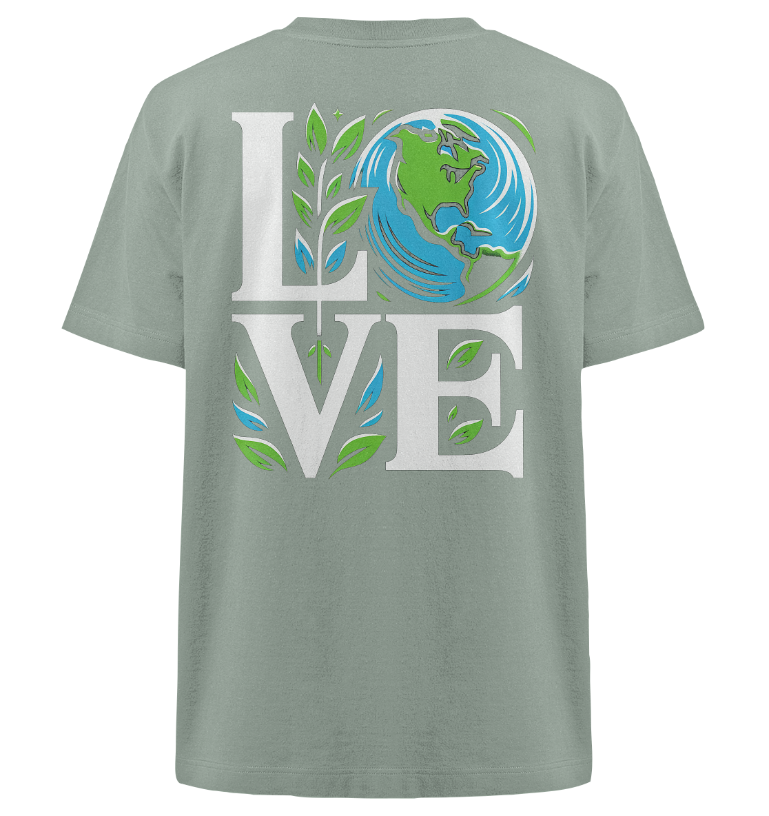 Love Earth - Nachhaltigkeit in Style - Heavy Oversized Organic Shirt