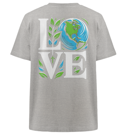 Love Earth - Nachhaltigkeit in Style - Heavy Oversized Organic Shirt