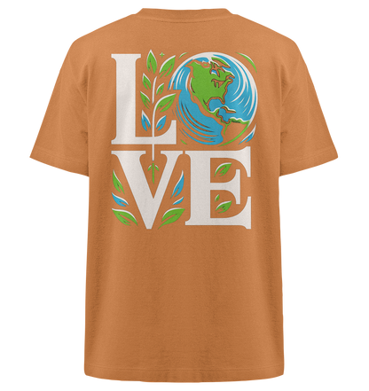 Love Earth - Nachhaltigkeit in Style - Heavy Oversized Organic Shirt