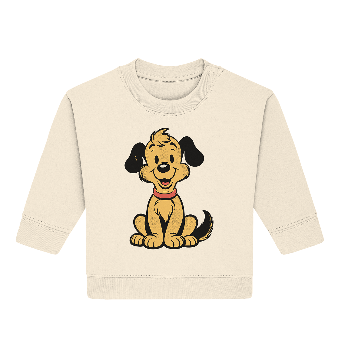 Ein Lächeln für jeden Tag - Süßer Cartoon-Hund - Baby Organic Sweatshirt