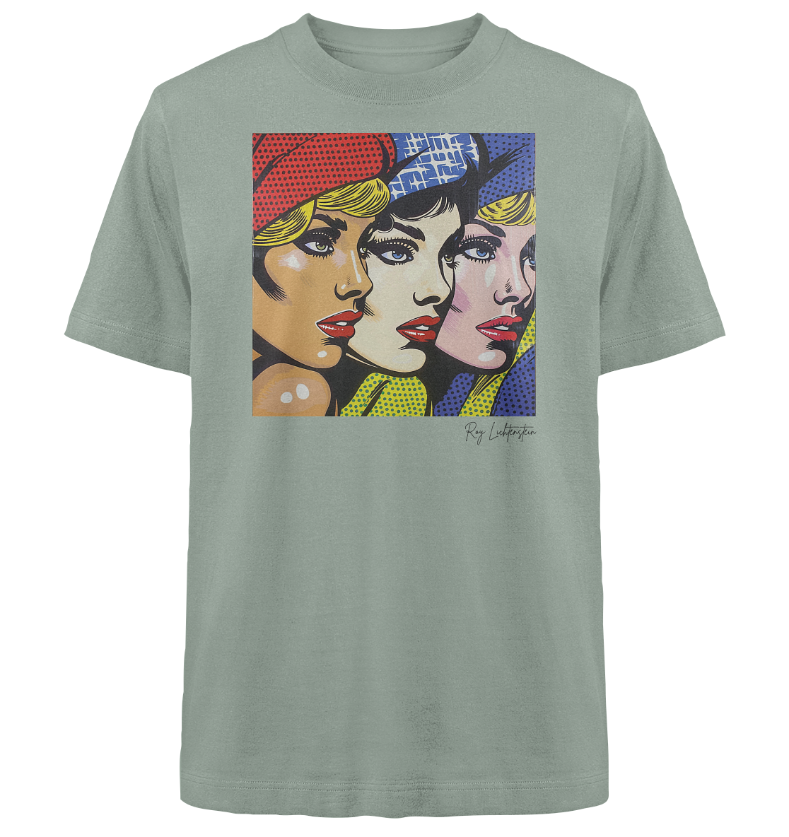 Pop Art Tribute – Roy Lichtenstein’s Inspiring Design - Heavy Oversized Organic Shirt