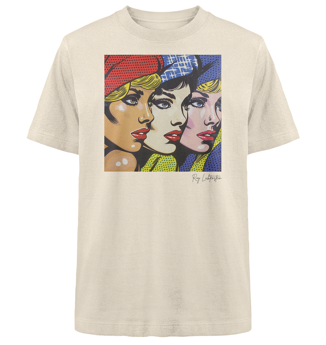 Pop Art Tribute – Roy Lichtenstein’s Inspiring Design - Heavy Oversized Organic Shirt