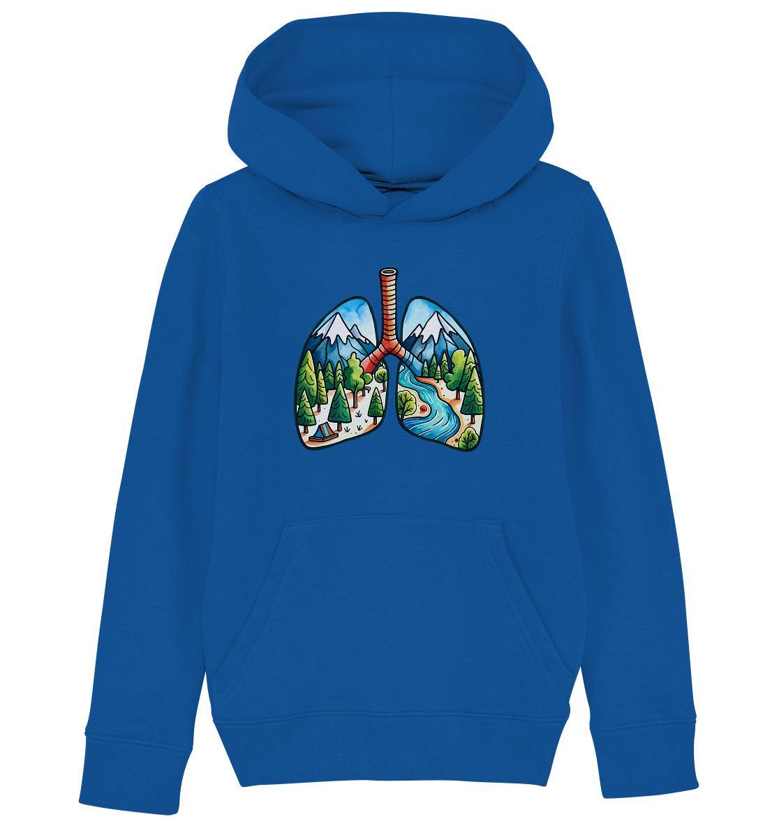 Breathe Nature – Die Lungen der Erde - Kids Organic Hoodie