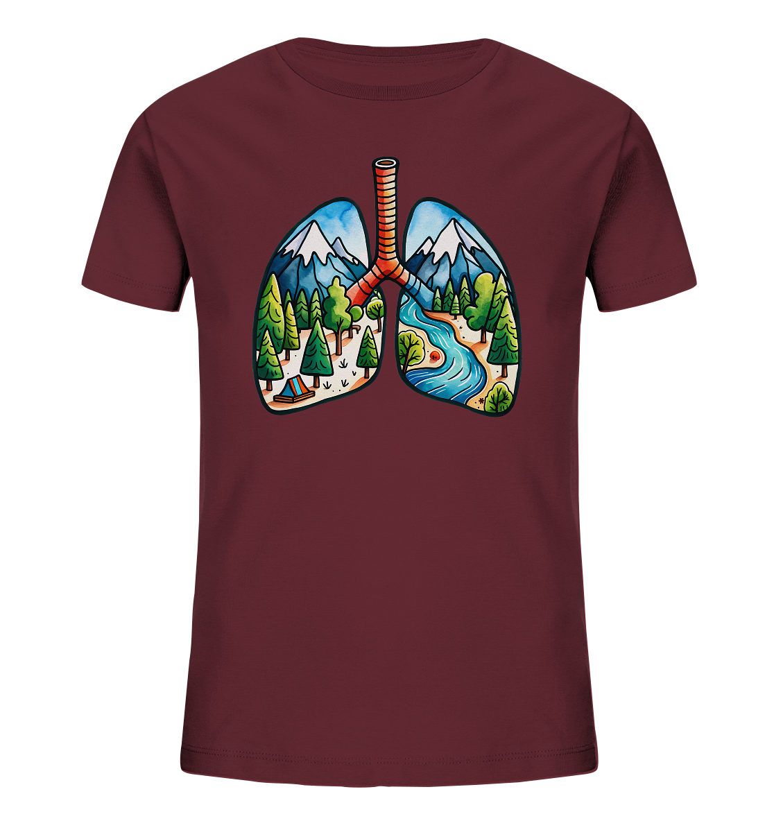 Breathe Nature – Die Lungen der Erde - Kids Organic Shirt