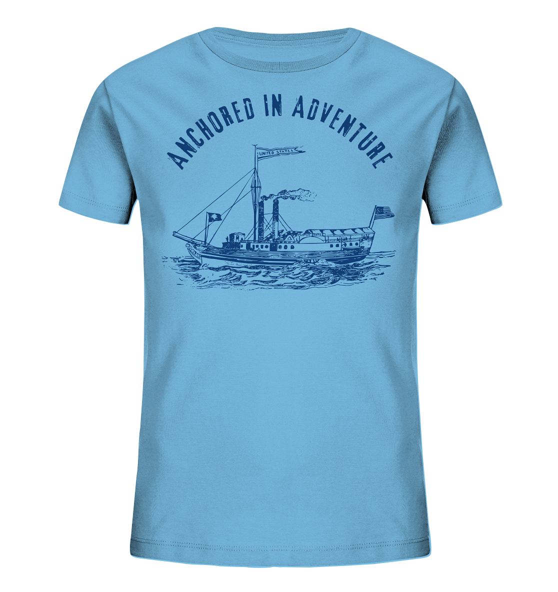 Anchored in Adventure – Nautical Vintage  - Kids Organic Shirt