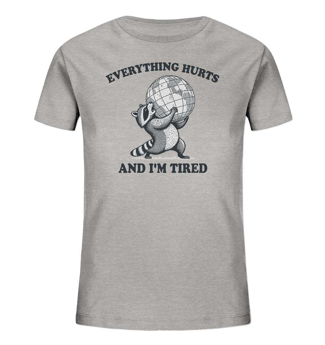 Everything Hurts - Panda im Überlebensmodus - Kids Organic Shirt