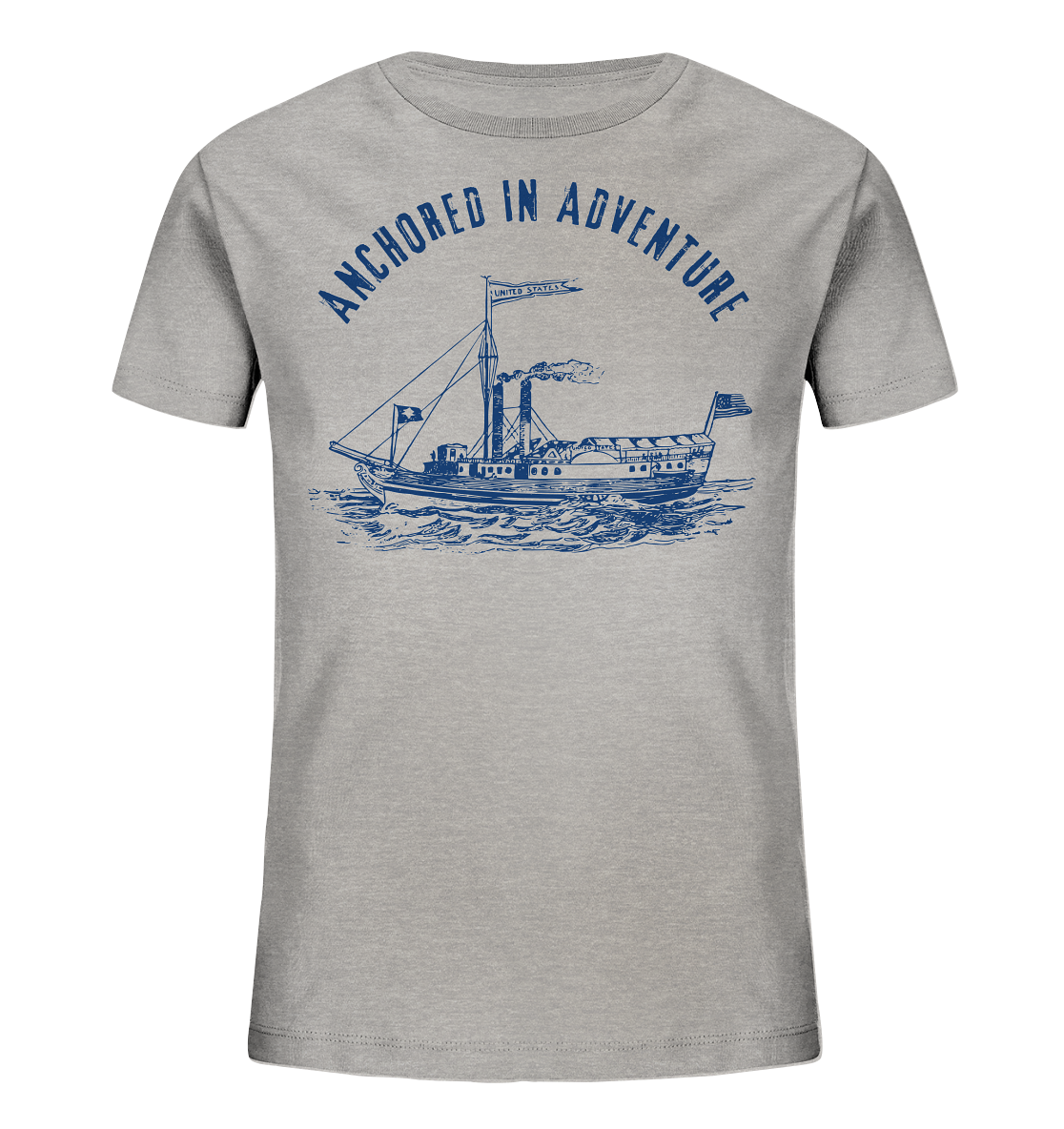 Anchored in Adventure – Nautical Vintage  - Kids Organic Shirt