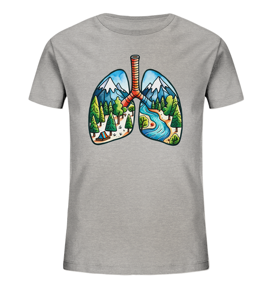 Breathe Nature – Die Lungen der Erde - Kids Organic Shirt