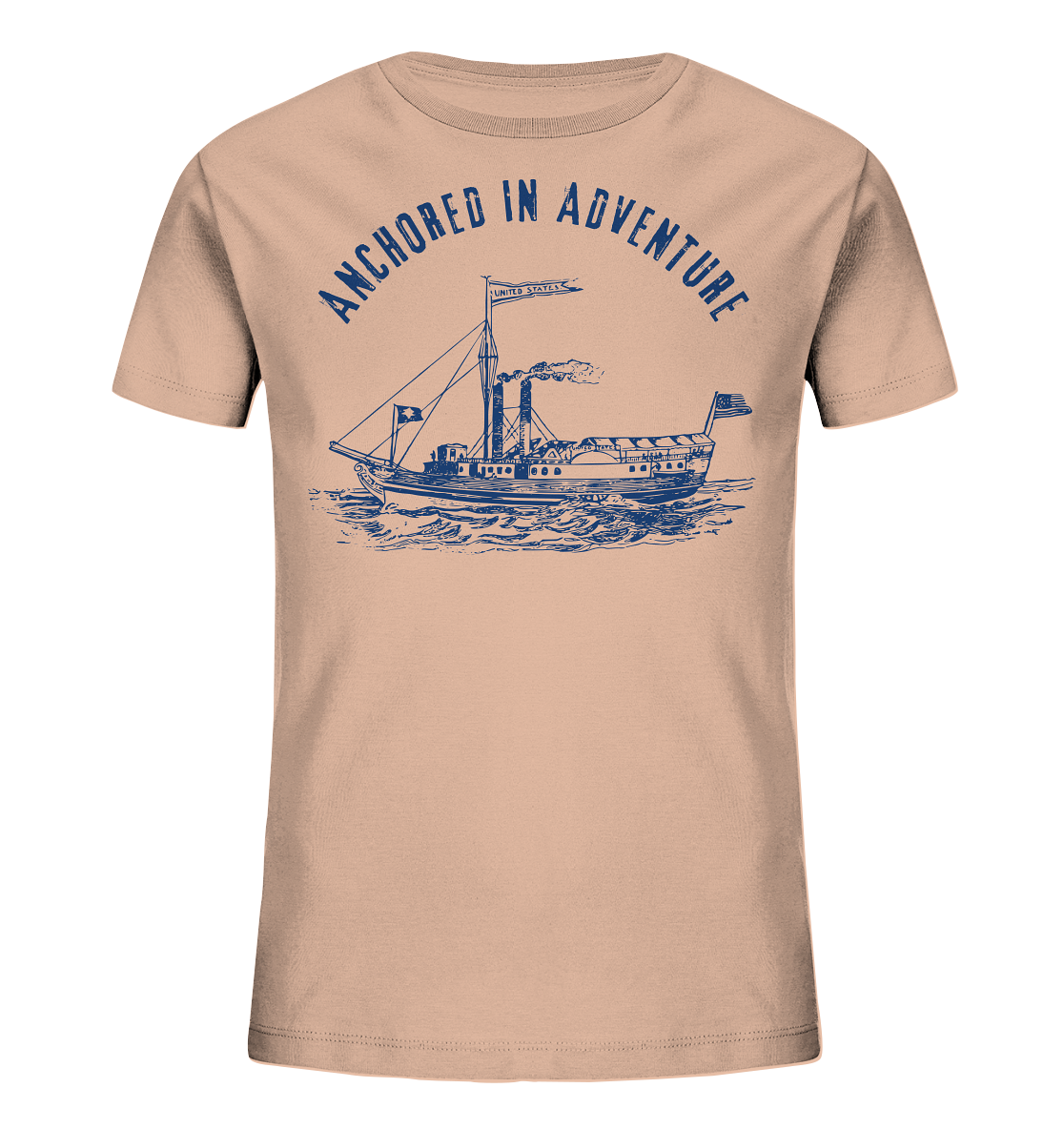 Anchored in Adventure – Nautical Vintage  - Kids Organic Shirt