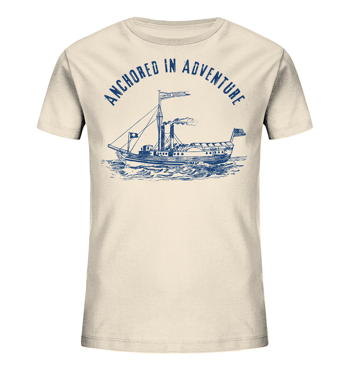 Anchored in Adventure – Nautical Vintage  - Kids Organic Shirt