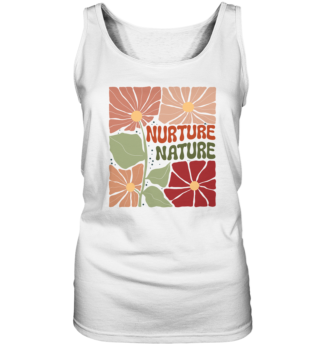 Nurture Nature – Retro - Ladies Tank-Top