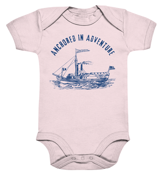 Anchored in Adventure – Nautical Vintage  - Organic Baby Bodysuit