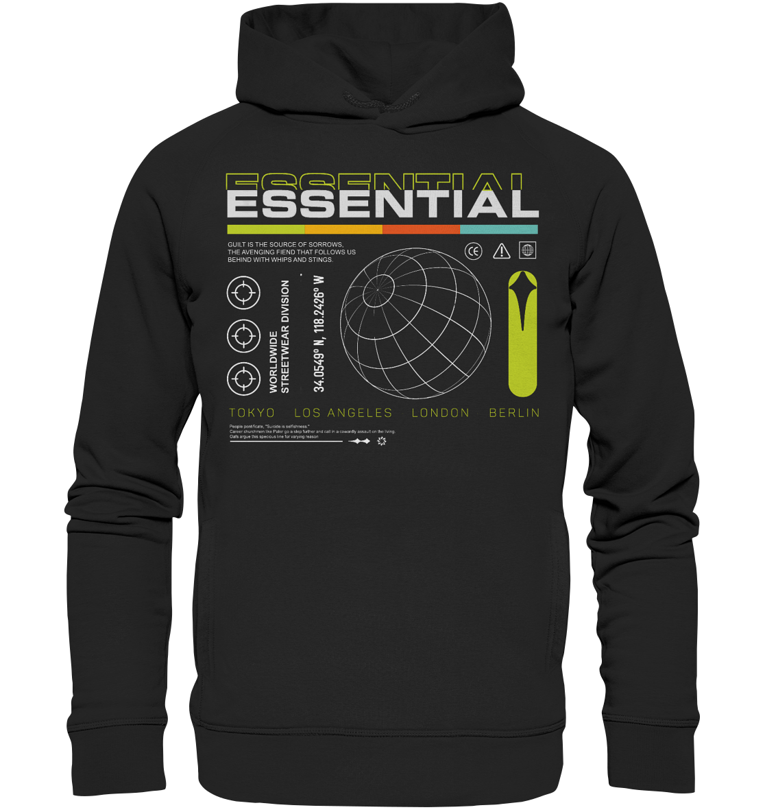 Essential Streetwear Division - Organic Fashion Hoodie