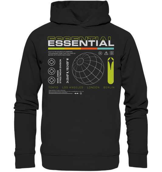 Essential Streetwear Division - Organic Fashion Hoodie