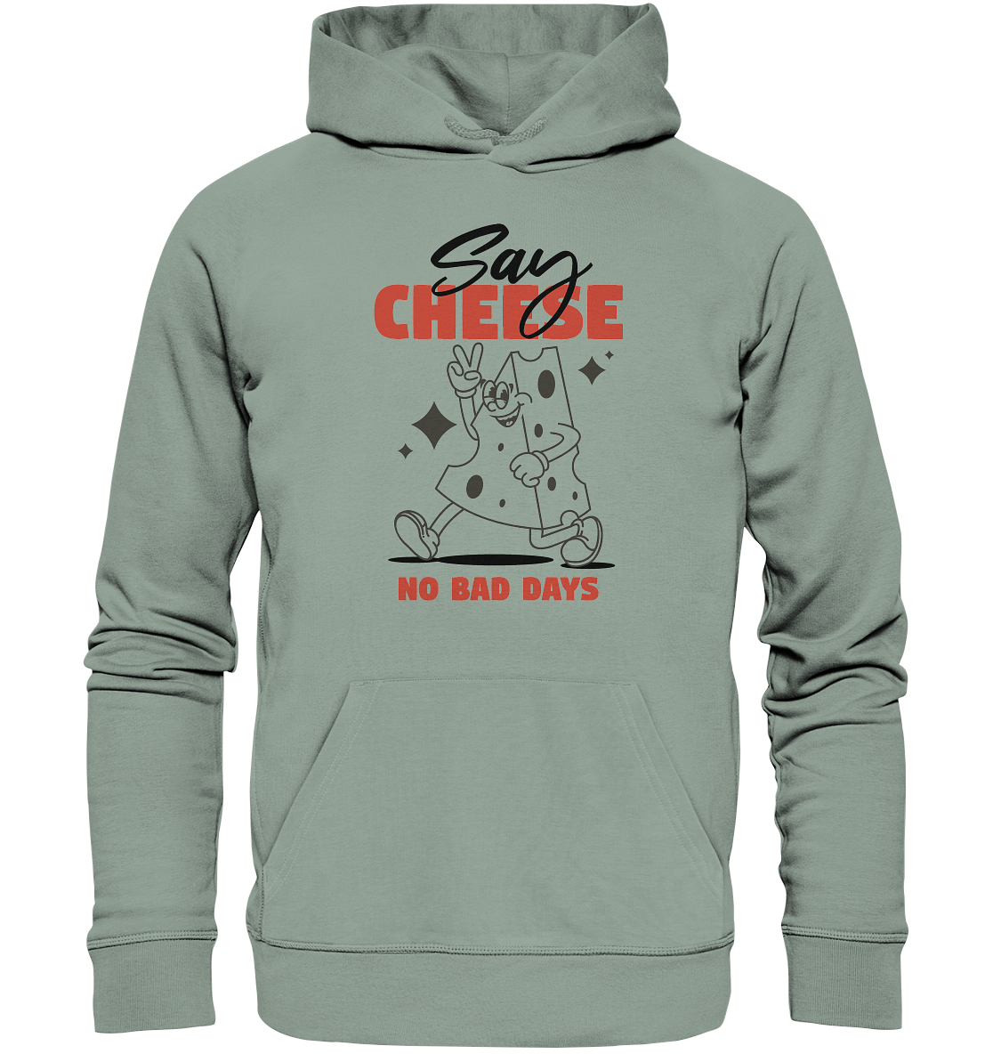 Say Cheese – Lässiges Cartoon-Design für No Bad Days Moments - Organic Hoodie