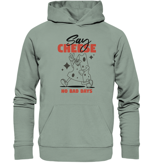 Say Cheese – Lässiges Cartoon-Design für No Bad Days Moments - Organic Hoodie