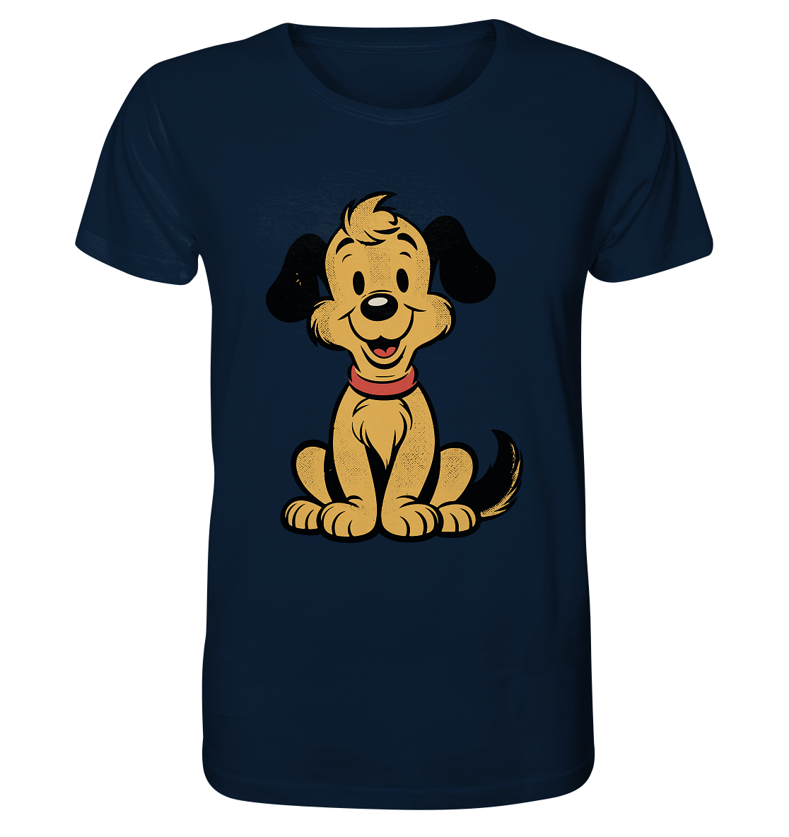 Ein Lächeln für jeden Tag - Süßer Cartoon-Hund - Organic Shirt