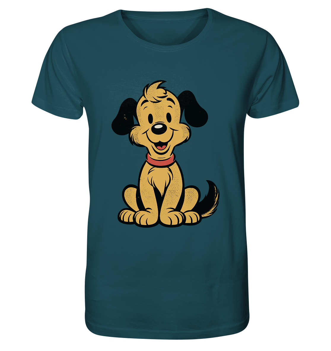 Ein Lächeln für jeden Tag - Süßer Cartoon-Hund - Organic Shirt