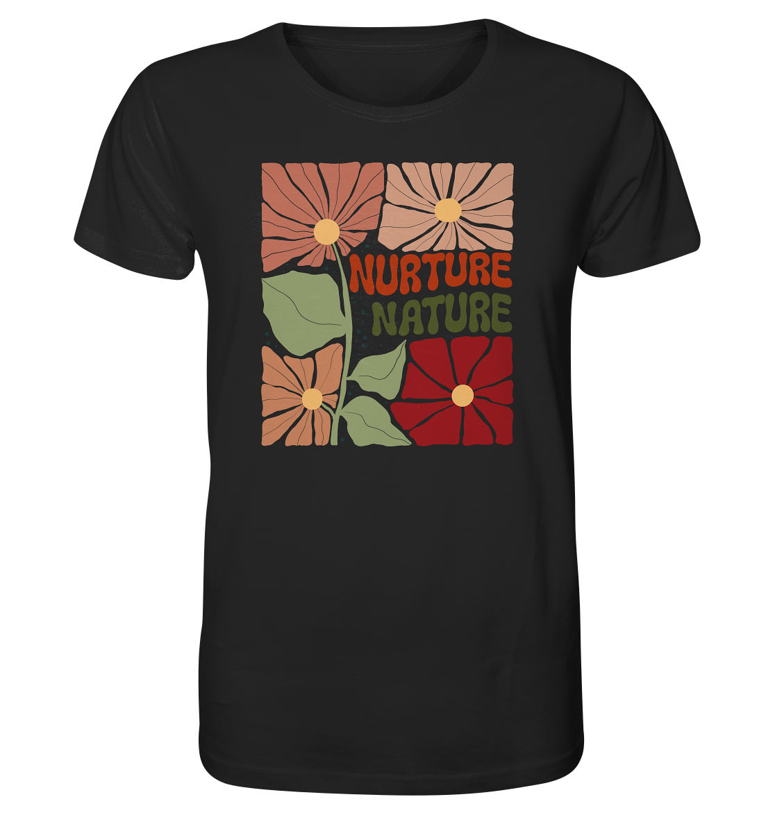 Nurture Nature – Retro - Organic Shirt