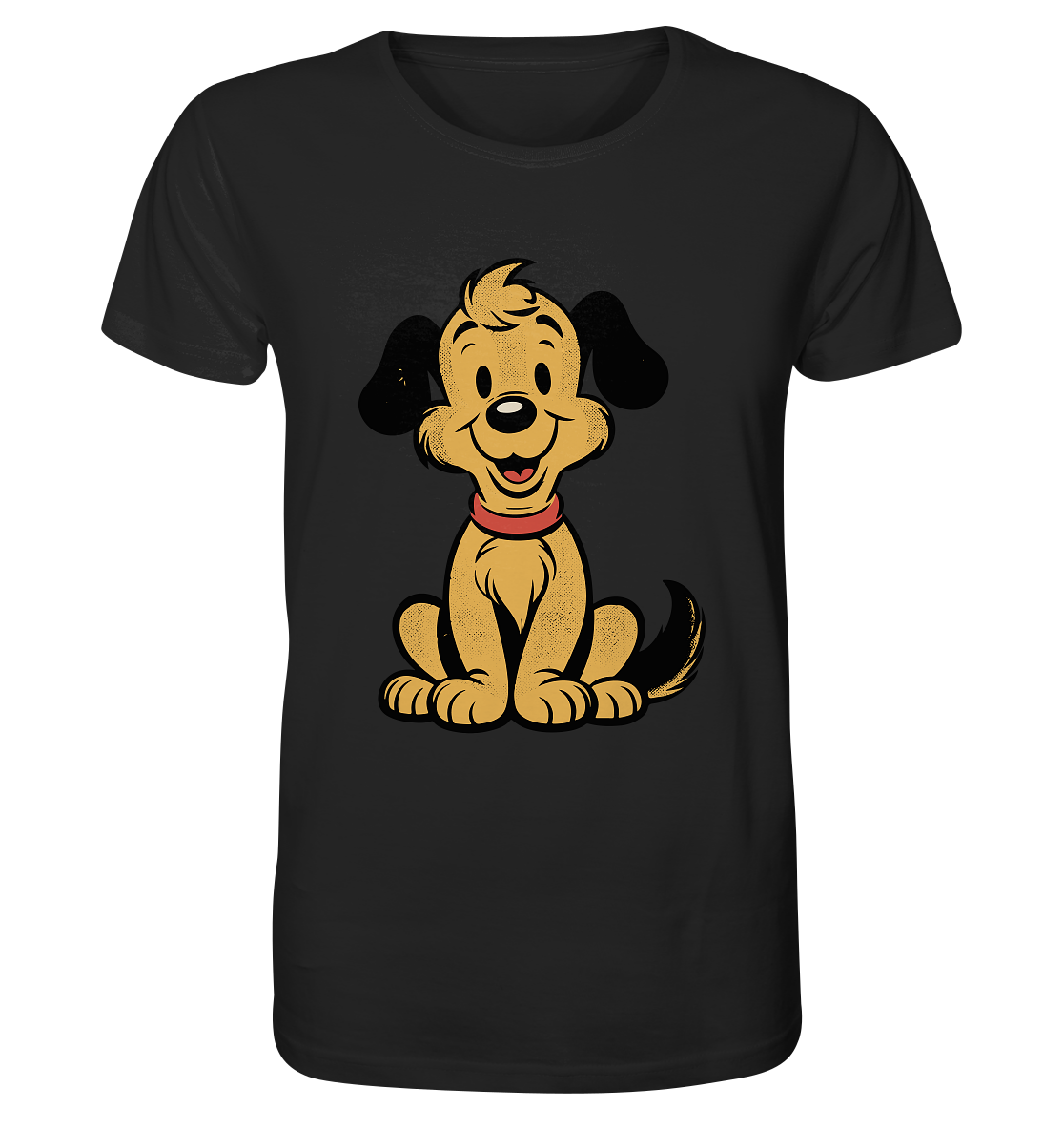 Ein Lächeln für jeden Tag - Süßer Cartoon-Hund - Organic Shirt