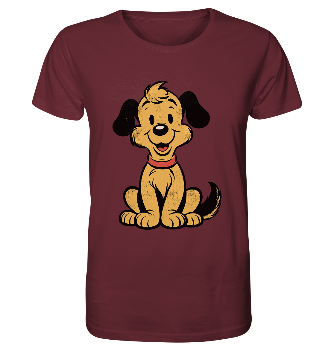 Ein Lächeln für jeden Tag - Süßer Cartoon-Hund - Organic Shirt