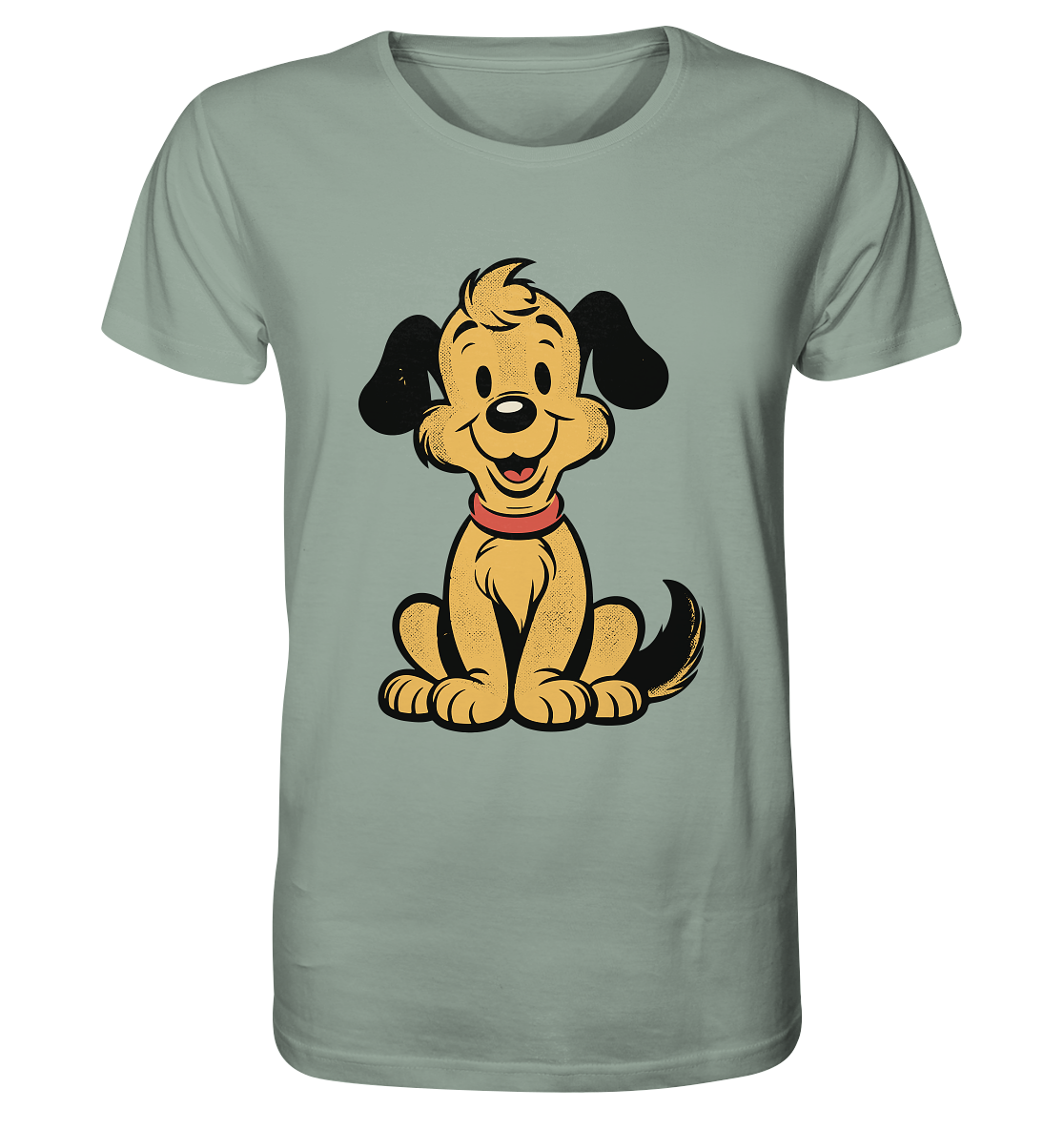 Ein Lächeln für jeden Tag - Süßer Cartoon-Hund - Organic Shirt