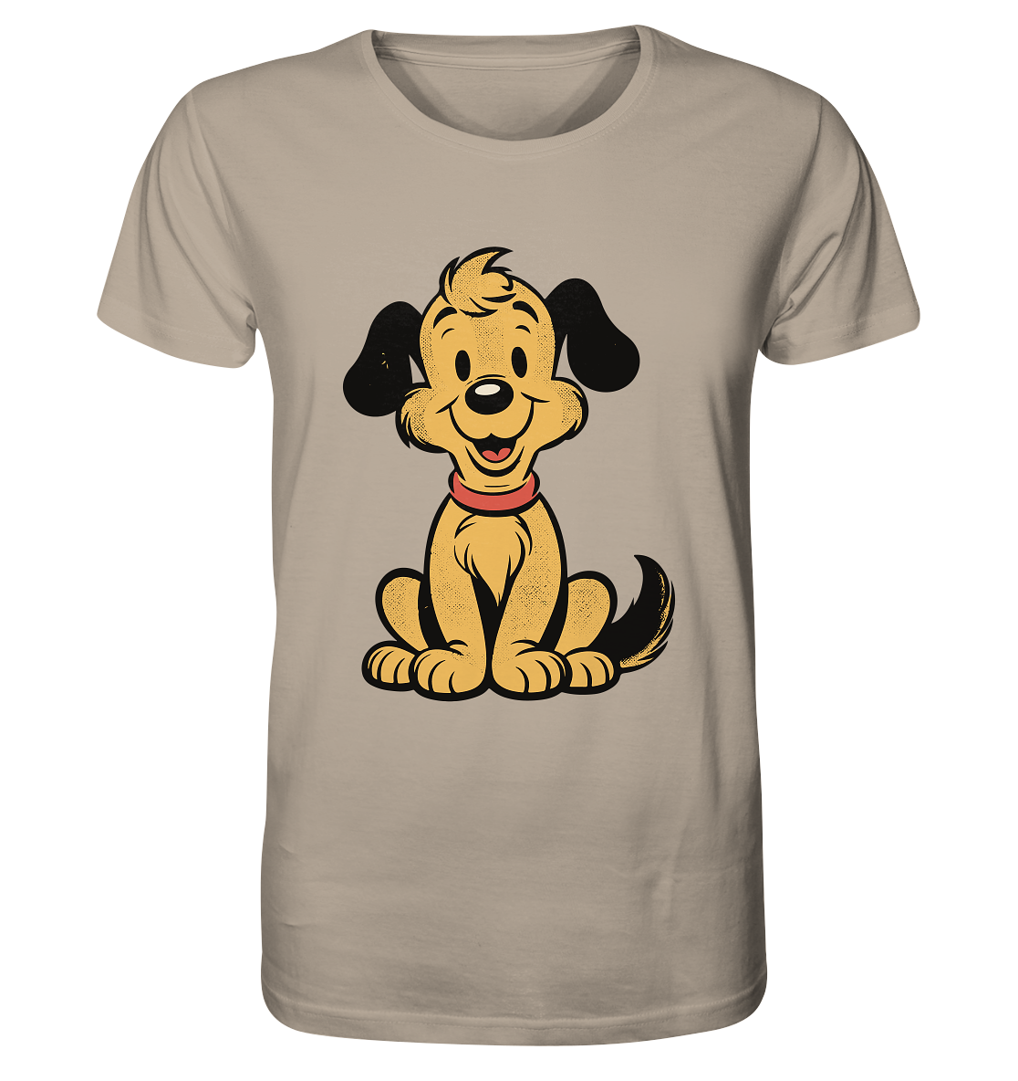 Ein Lächeln für jeden Tag - Süßer Cartoon-Hund - Organic Shirt