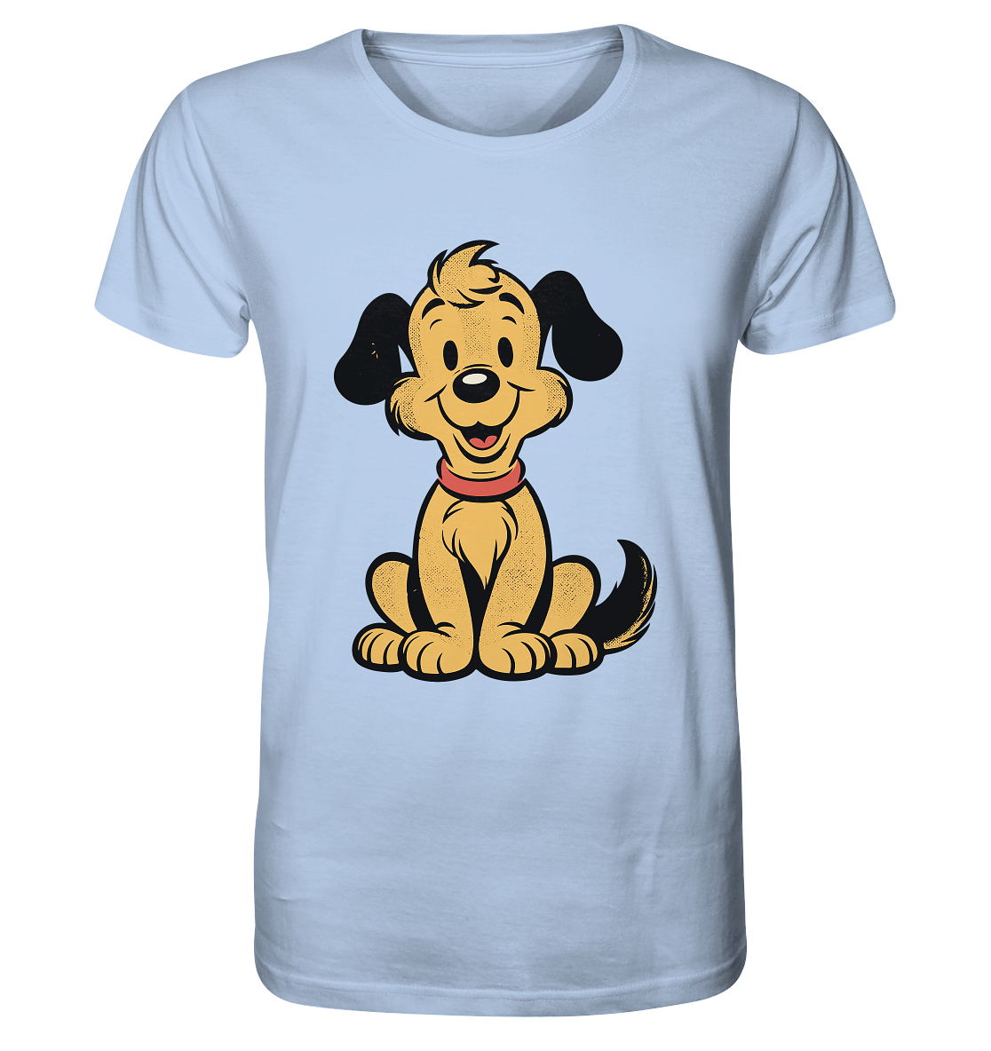 Ein Lächeln für jeden Tag - Süßer Cartoon-Hund - Organic Shirt